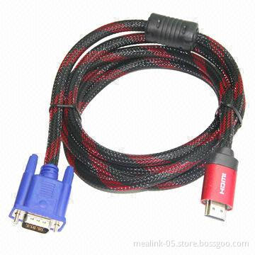HDMI Male to VGA Male Adapter Cable (with Net)